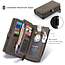 CaseMe - Samsung Galaxy S21 Case - Back Cover and Wallet Book Case - Multifunctional - Brown