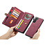 CaseMe - Samsung Galaxy S21 Case - Back Cover and Wallet Book Case - Multifunctional - Red
