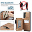 CaseMe - Samsung Galaxy S21 Case - Back Cover - with RFID Cardholder - Light Brown