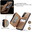 CaseMe - Samsung Galaxy S21 Case - Back Cover - with RFID Cardholder - Light Brown