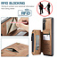 CaseMe - Samsung Galaxy S21 Plus Case - Back Cover - with RFID Cardholder - Light Brown