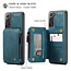 CaseMe - Samsung Galaxy S21 Plus Hoesje - Back Cover - met RFID Pasjeshouder - Blauw