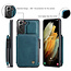 CaseMe - Samsung Galaxy S21 Plus Case - Back Cover - with RFID Cardholder - Blue