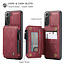 CaseMe - Samsung Galaxy S21 Plus Hoesje - Back Cover - met RFID Pasjeshouder - Rood