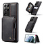 CaseMe - Samsung Galaxy S21 Ultra Hoesje - Back Cover - met RFID Pasjeshouder - Zwart