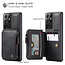 CaseMe - Samsung Galaxy S21 Ultra Case - Back Cover - with RFID Cardholder - Black