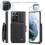 CaseMe - Samsung Galaxy S21 Ultra Case - Back Cover - with RFID Cardholder - Black