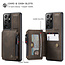 CaseMe - Samsung Galaxy S21 Ultra Case - Back Cover - with RFID Cardholder - Dark Brown