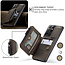 CaseMe - Samsung Galaxy S21 Ultra Case - Back Cover - with RFID Cardholder - Dark Brown