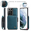 CaseMe - Samsung Galaxy S21 Ultra Case - Back Cover - with RFID Cardholder - Blue
