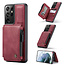 CaseMe - Samsung Galaxy S21 Ultra Case - Back Cover - with RFID Cardholder - Red