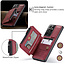 CaseMe - Samsung Galaxy S21 Ultra Case - Back Cover - with RFID Cardholder - Red