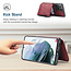 CaseMe - Samsung Galaxy S21 Ultra Case - Back Cover - with RFID Cardholder - Red