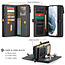 CaseMe - Samsung Galaxy S21 Ultra Case - Back Cover and Wallet Book Case - Multifunctional - Black