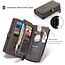 CaseMe - Samsung Galaxy S21 Ultra Hoesje - Back Cover en Wallet Book Case - Multifunctioneel - Bruin