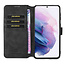 CaseMe - Samsung Galaxy S21 Case - with Magnetic closure - Leather Book Case - Black
