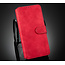 CaseMe - Samsung Galaxy S21 Hoesje - Met Magnetische Sluiting - Ming Serie - Leren Book Case - Rood