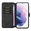 CaseMe - Samsung Galaxy S21 Plus Case - with Magnetic closure - Leather Book Case - Black