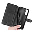 CaseMe - Samsung Galaxy S21 Plus Case - with Magnetic closure - Leather Book Case - Black