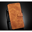 CaseMe - Samsung Galaxy S21 Plus Case - with Magnetic closure - Leather Book Case - Light Brown