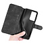 CaseMe - Samsung Galaxy S21 Ultra Case - with Magnetic closure - Leather Book Case - Black
