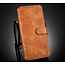 CaseMe - Samsung Galaxy S21 Ultra Case - with Magnetic closure - Leather Book Case - Light Brown