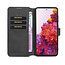 CaseMe - Samsung Galaxy S20 FE Case - with Magnetic closure - Leather Book Case - Black