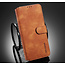 CaseMe - Samsung Galaxy S20 Case - with Magnetic closure - Leather Book Case - Light Brown