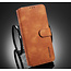 CaseMe - Samsung Galaxy S20 Plus Case - with Magnetic closure - Leather Book Case - Light Brown