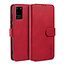 CaseMe - Samsung Galaxy S20 Plus Hoesje - Met Magnetische Sluiting - Ming Serie - Leren Book Case - Rood