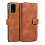 CaseMe - Samsung Galaxy S20 Ultra Case - with Magnetic closure - Leather Book Case - Light Brown