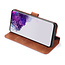 CaseMe - Samsung Galaxy S20 Ultra Case - with Magnetic closure - Leather Book Case - Light Brown