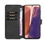 CaseMe - Samsung Galaxy Note 20 Hoesje - Met Magnetische Sluiting - Ming Serie - Leren Book Case - Zwart