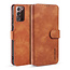 CaseMe - Samsung Galaxy Note 20 Case - with Magnetic closure - Leather Book Case - Light Brown