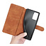 CaseMe - Samsung Galaxy Note 20 Case - with Magnetic closure - Leather Book Case - Light Brown