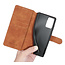 CaseMe - Samsung Galaxy Note 20 Hoesje - Met Magnetische Sluiting - Ming Serie - Leren Book Case - Licht Bruin