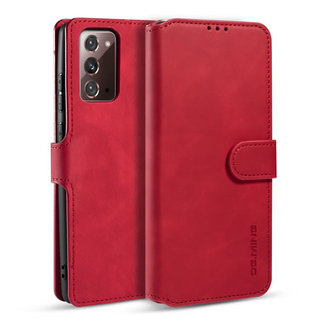 CaseMe CaseMe - Samsung Galaxy Note 20 Case - with Magnetic closure - Leather Book Case - Red