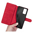 CaseMe - Samsung Galaxy Note 20 Case - with Magnetic closure - Leather Book Case - Red