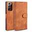 CaseMe - Samsung Galaxy Note 20 Ultra Case - with Magnetic closure - Leather Book Case - Light Brown