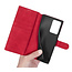 CaseMe - Samsung Galaxy Note 20 Ultra Hoesje - Met Magnetische Sluiting - Ming Serie - Leren Book Case - Rood