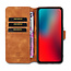 CaseMe - iPhone 12 Mini Case - with Magnetic closure - Leather Book Case - Light Brown