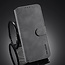 CaseMe - iPhone 12 Mini Case - with Magnetic closure - Leather Book Case - Grey