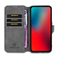 CaseMe - iPhone 12 / 12 Pro Case - with Magnetic closure - Leather Book Case - Grey