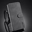 CaseMe - iPhone 12 / 12 Pro Case - with Magnetic closure - Leather Book Case - Grey