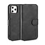 CaseMe - iPhone 12 Pro Max Case - with Magnetic closure - Leather Book Case - Black