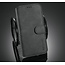 CaseMe - iPhone 12 Pro Max Case - with Magnetic closure - Leather Book Case - Black