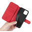 CaseMe - iPhone 12 Pro Max Case - with Magnetic closure - Leather Book Case - Red