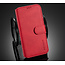 CaseMe - iPhone 12 Pro Max Case - with Magnetic closure - Leather Book Case - Red