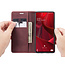 CaseMe - Case for Samsung Galaxy S20 FE - PU Leather Wallet Case Card Slot Kickstand Magnetic Closure - Red