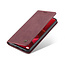 CaseMe - Case for Samsung Galaxy S20 FE - PU Leather Wallet Case Card Slot Kickstand Magnetic Closure - Red